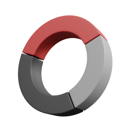 Gráfico circular  3D Icon