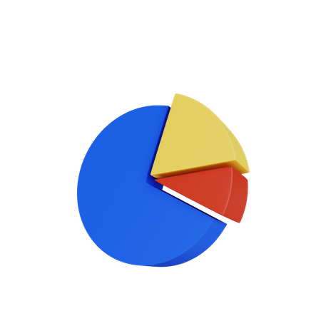 Gráfico circular  3D Icon