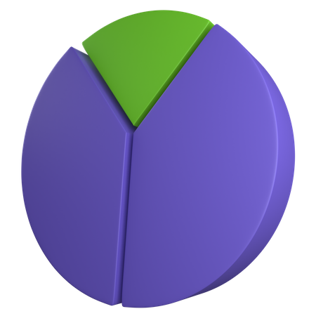 Gráfico circular  3D Icon