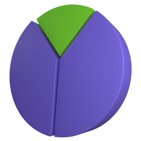 Gráfico circular  3D Icon