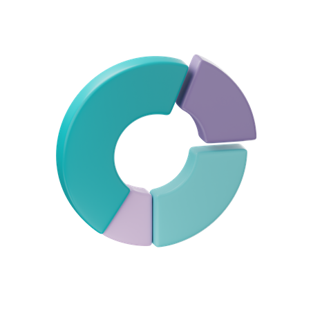 Gráfico circular  3D Icon