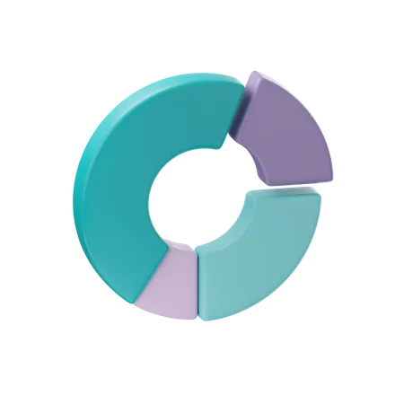 Gráfico circular  3D Icon