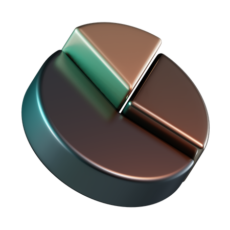 Gráfico circular  3D Icon