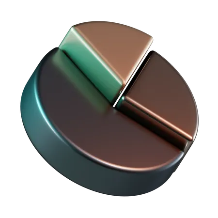 Gráfico circular  3D Icon