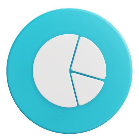 Gráfico circular  3D Icon