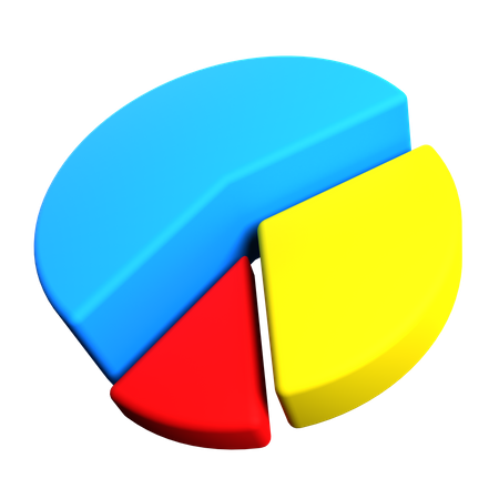 Gráfico circular  3D Icon