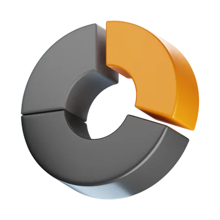 Gráfico circular de negocios  3D Icon