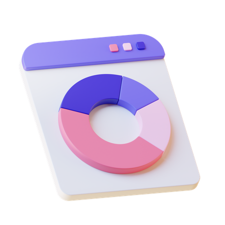 Gráfico circular de negocios  3D Icon