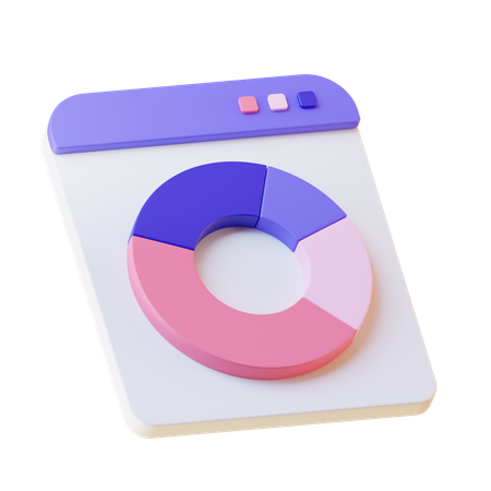Gráfico circular de negocios  3D Icon
