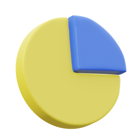 Estadísticas de gráfico circular  3D Icon