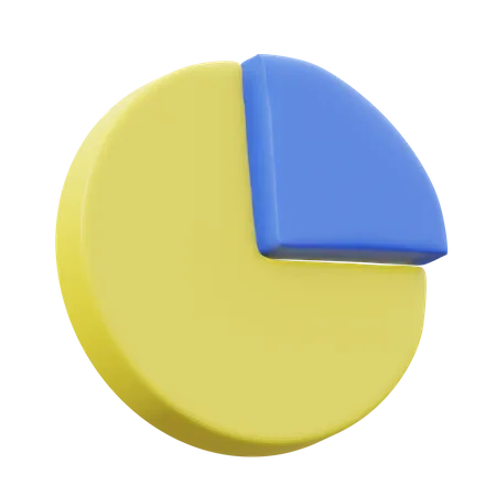 Estadísticas de gráfico circular  3D Icon