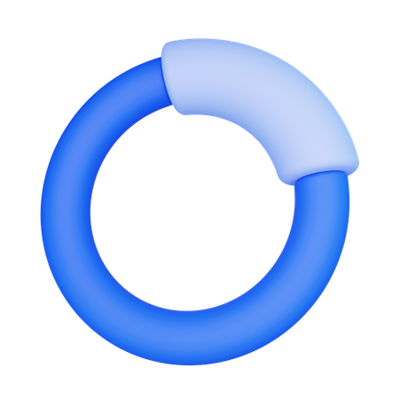 Gráfico circular  3D Icon