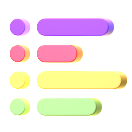Gráfico com marcadores  3D Icon