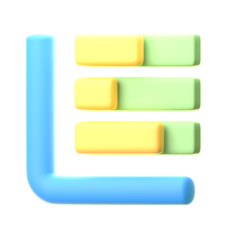 Gráfico com marcadores  3D Icon