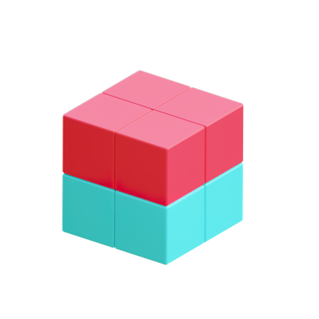 Tabla de cubos  3D Illustration