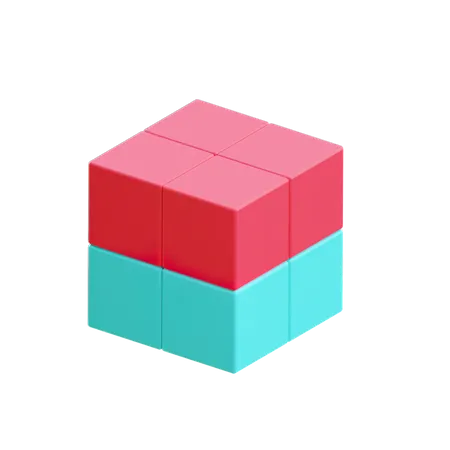 Tabla de cubos  3D Illustration