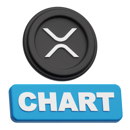 Gráfico da moeda XRP  3D Icon