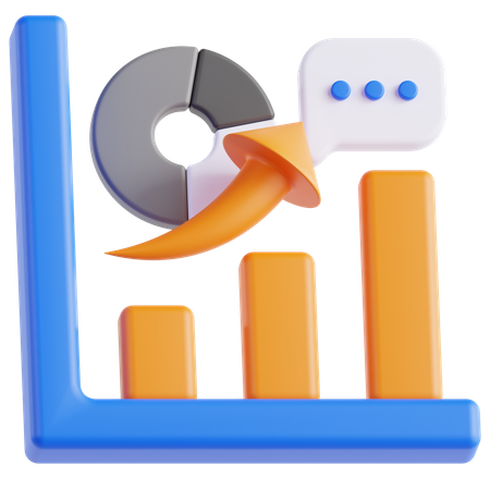 Gráfico de análise  3D Icon