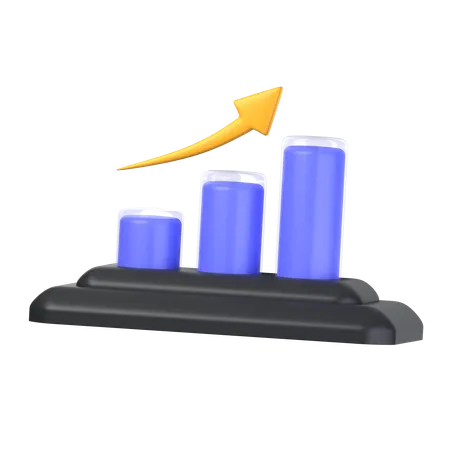 Gráfico de análise  3D Icon
