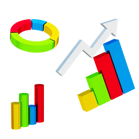 Gráfico de análise  3D Icon