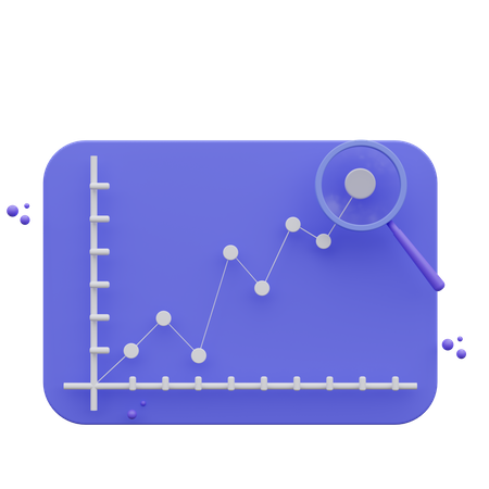 Gráfico de análise de negócios  3D Icon