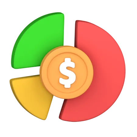 Gráfico de análise financeira  3D Icon