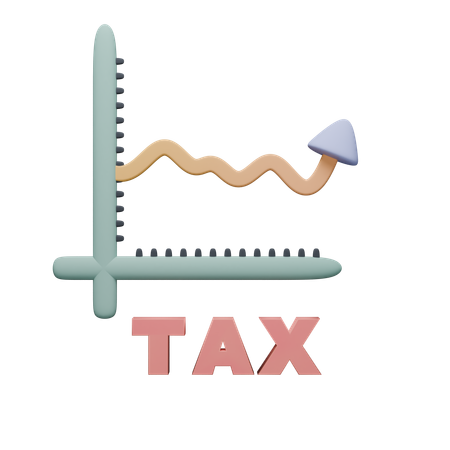 Gráfico de análise tributária  3D Icon