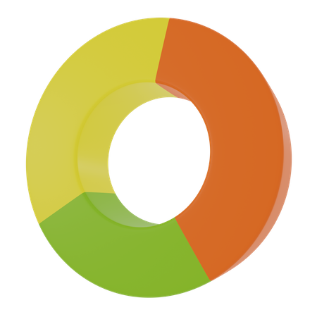 Gráfico de anéis  3D Icon