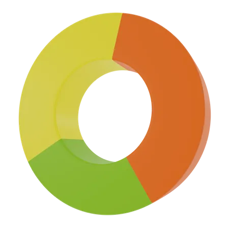 Gráfico de anéis  3D Icon