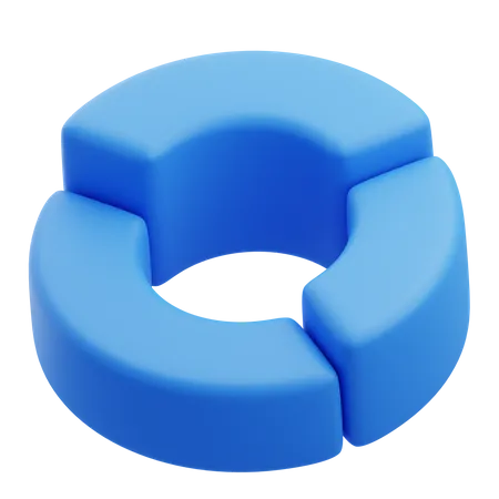 Gráfico de anillos  3D Icon