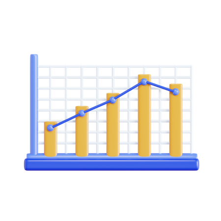 Gráfico de barras  3D Icon