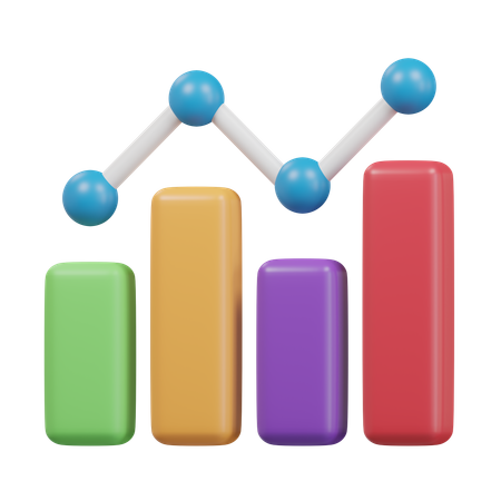 Gráfico de barras  3D Icon