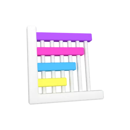 Gráfico de barras  3D Icon