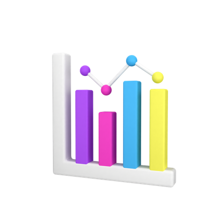 Gráfico de barras  3D Icon