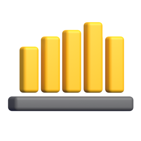 Gráfico de barras  3D Icon