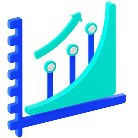 Gráfico de barras  3D Icon