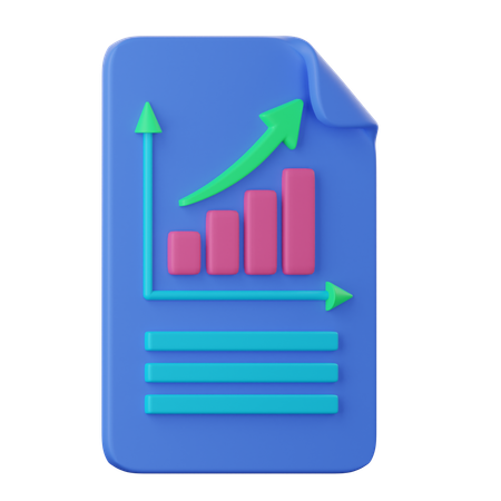 Gráfico de barras  3D Icon