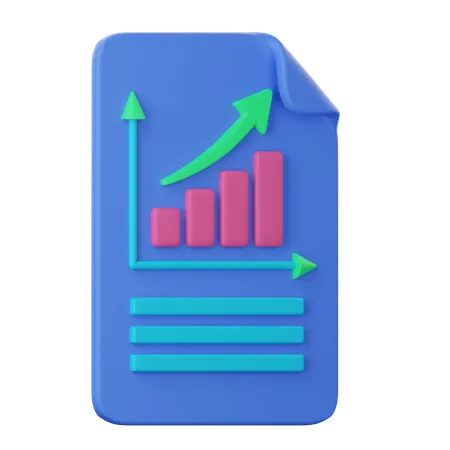 Gráfico de barras  3D Icon