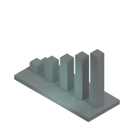 Gráfico de barras  3D Icon