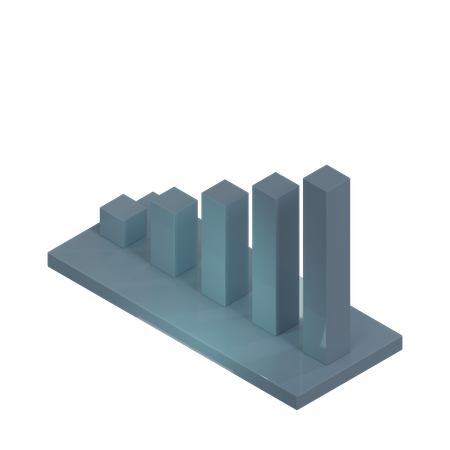 Gráfico de barras  3D Icon