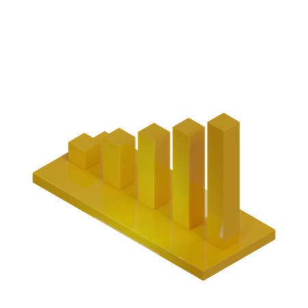 Gráfico de barras  3D Icon