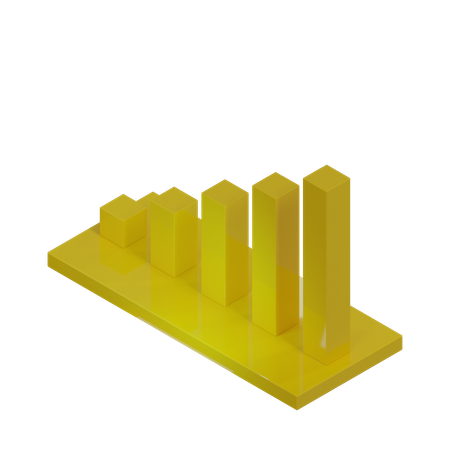 Gráfico de barras  3D Icon