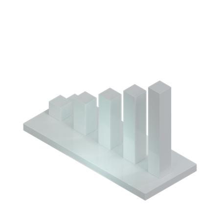 Gráfico de barras  3D Icon