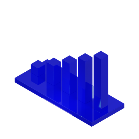 Gráfico de barras  3D Icon