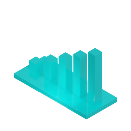 Gráfico de barras  3D Icon