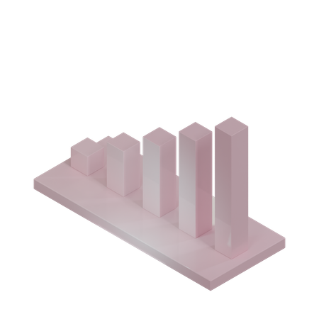 Gráfico de barras  3D Icon