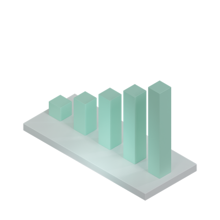 Gráfico de barras  3D Icon