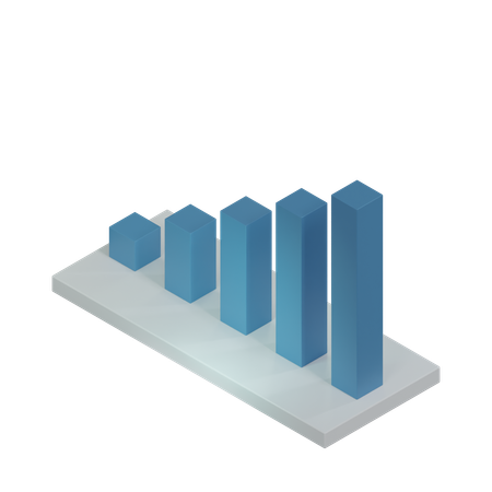 Gráfico de barras  3D Icon