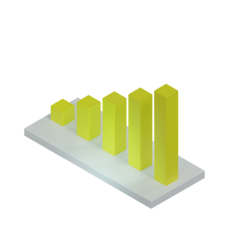 Gráfico de barras  3D Icon