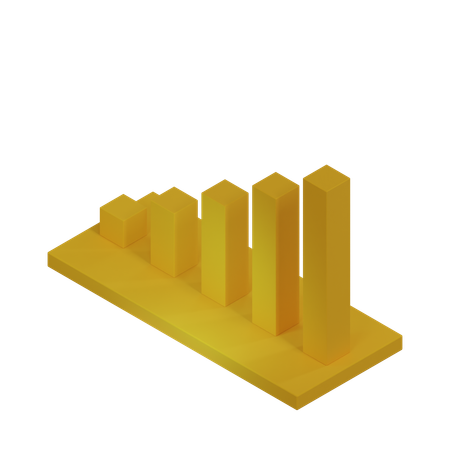 Gráfico de barras  3D Icon